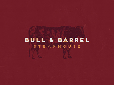 Bull and Barrel, Part 1 branding bull cow identity illustration logo design restaraunt seafood steakhouse type typography
