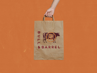 Bull and Barrel, Part Three branding bull cow identity illustration logo restaurant steakhouse type typography