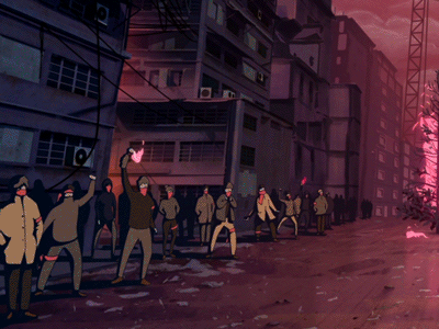 Santapocalypse Rebels animation apocalypse cel animation character fire illustration