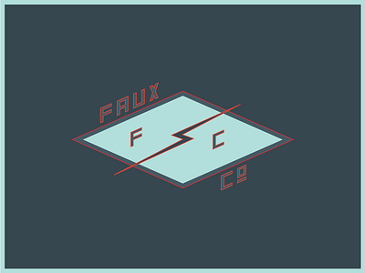 Faux Co Logo Concept 2 art branding design faux logo painting