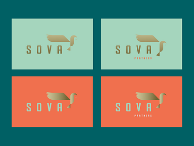 Sova Logo Concepts branding design gradient law logo owl parters pllc sova