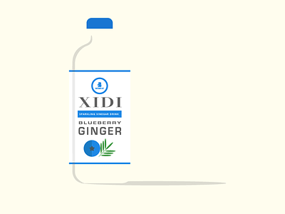 Xidi Label Concept blueberry ginger label montana negative space
