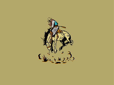 Wild n' Woolly bronc buckaroo cowboy monogram montana western