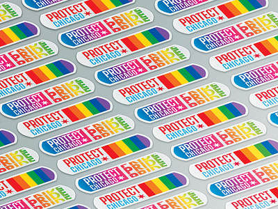 Chicago Pride Bandage Stickers