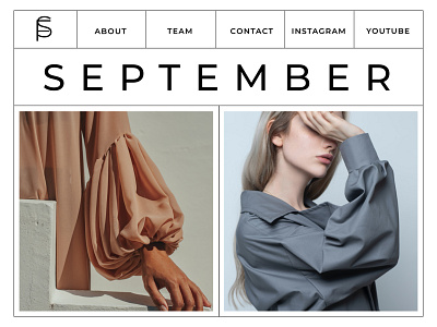 Design concept of fashion website branding design figma graphic design landing page typography ui