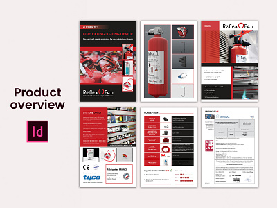 Product Overview brochure adobe indesign bi fold branding brochure design business proposal design graphic design illustration product overview ui