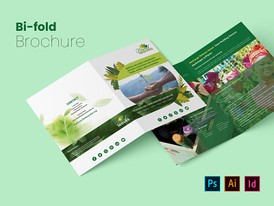 Bi-fold Brochure design adobe indesign branding brochure design design graphic design illustration logo ui ux vector