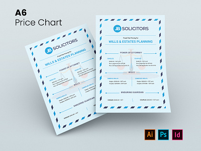 Price Chart Design adobe indesign branding brochure design design graphic design illustration logo price chart ui ux vector