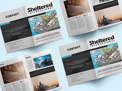 Corporate bi-fold brochure adobe indesign branding brochure design corporate corporate brochure design graphic design illustration logo ui ux vector