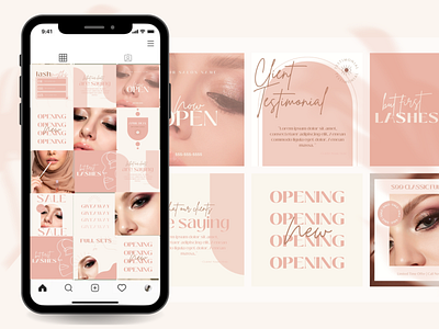 Lash Stylist Instagram Templates By Leah On Dribbble