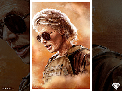 Sarah Connor Digital Illustration - Open for Commissions