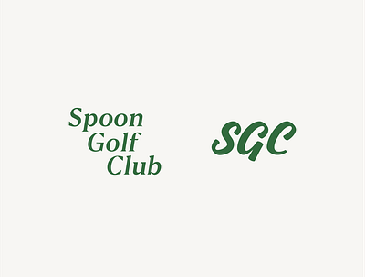 Spoon Golf Club Logos branding logo