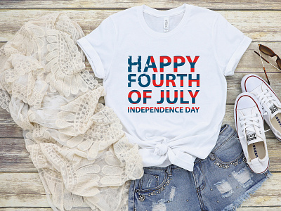 Happy Fourth of July Independence day | 4th July T-Shirt Design america american american flag apparel dude flag fourth freedom graphic independence independent liberty patriotic print shirt star tshirt design us