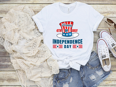 Happy 4th of July Independence day | 4th July T-Shirt Design america american american flag apparel dude flag fourth freedom graphic independence independent liberty patriotic print shirt star tshirt design us