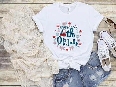 Happy 4th of July | 4th July T-Shirt Design