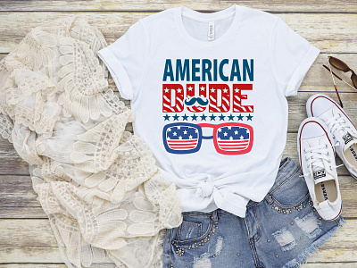 American Dude | 4th July T-Shirt Design america american american flag apparel dude flag fourth freedom graphic independence independent liberty patriotic print shirt star tshirt design us