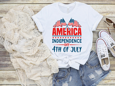 America Independence day 4th of July | 4th July T-Shirt Design america american american flag apparel dude flag fourth freedom graphic independence independent liberty patriotic print shirt star tshirt design us