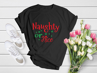 Naughty or Nice | Merry Christmas T-Shirt Design 25 apparel bell christmas christmas design christmas time christmas tree christmas tshirt december deer merry merry christmas noel santa shirt t shirt t shirt tee tree xmas