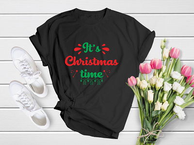 It's Christmas Time | Merry Christmas T-Shirt Design