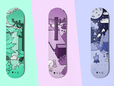 Polar Skate Co. - Nature Pack artwork design digital art digital illustration drawing graphic design illustration print print design procreate