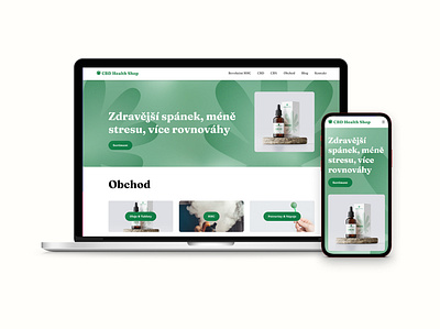 CBD Health Shop | Webdesign & Branding branding cbd graphic design logo product design responsive typography ui ux webdesign website
