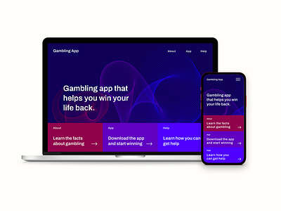 UX design for a responsible gaming app