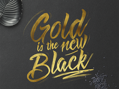 Gold is the new Black gold texture hand lettering ipad calligraphy procreate texture