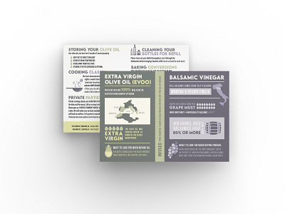 Olive Oil and Vinegar Info Card