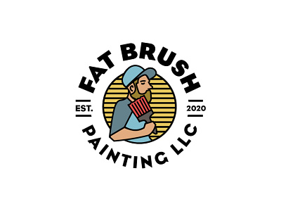 Fat Brush Logo branding design graphic design logo typography vector