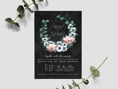 Wedding Invitation Design branding design graphic design illustration typography