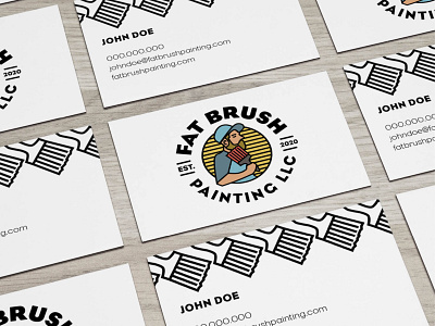 Fat Brush Business Card Design branding design graphic design illustration logo typography vector