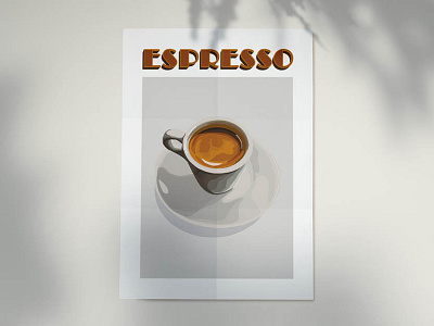 Espresso Print design graphic design illustration typography vector
