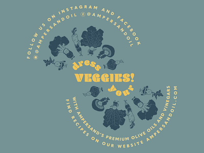 Dress Your Veggies Ad Graphic branding design graphic design illustration logo typography vector