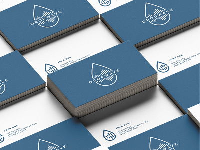 Dropwave Brand Business Card Design