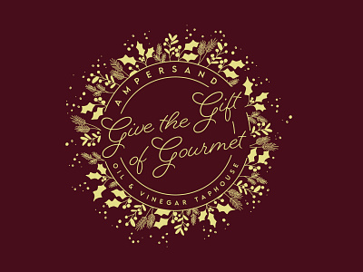 Give the Gift of Gourmet Gift Card Design branding design graphic design illustration logo typography vector