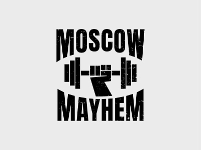 Moscow Mayhem Crossfit Throwdown Logo branding design graphic design logo typography vector