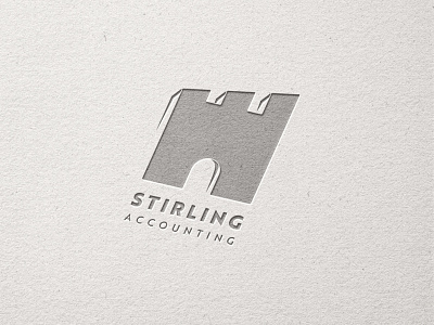 Stirling Accounting Logo branding design graphic design illustration logo typography vector