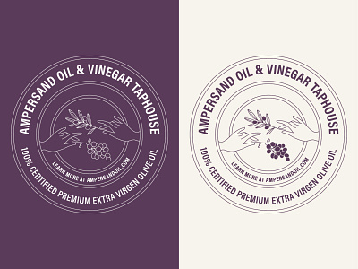 Olive Branch and Grape Vine Graphic branding design graphic design illustration logo typography vector