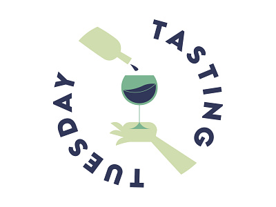 Tasting Tuesday branding design graphic design illustration logo vector
