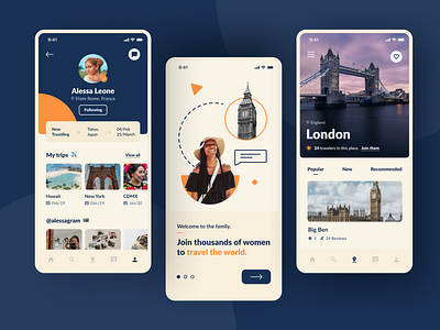 Traveling app for women 🗺️👩