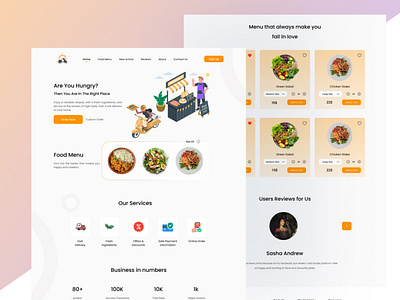 Food Delivery - Landing Page