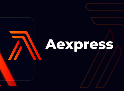 Aexpress Logo Design. brand identity branding business logo graphic design gravix studio illustration logo