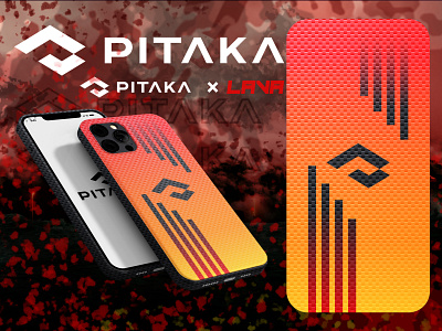 PITAKA x LAVA weaving case branding business logo design graphic design gravix studio illustration logo