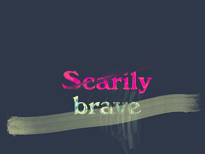 Scarily brave dreams growth growth mindset hope illustration lettering procreate solopreneur starting over typography