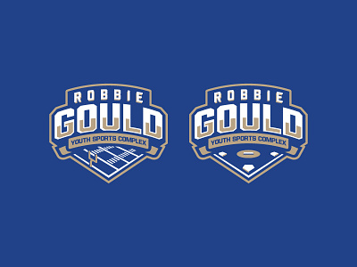 Robbie Gould Sports Complex baseball branding design football logo nfl sports type typography vector
