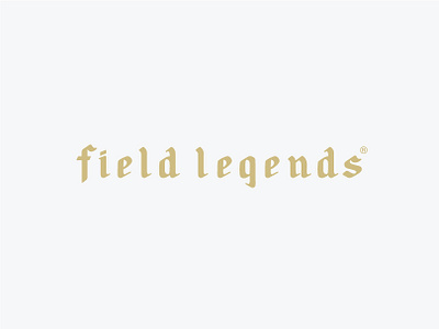 Field Legends branding branding design logo logodesign logotype type typography