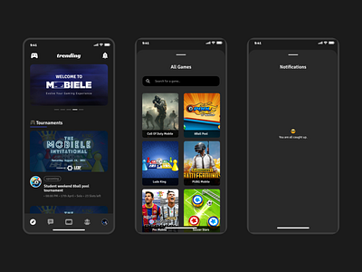 Gaming: Mobiele Homepage game gaming homepage mobile app rewards tournament