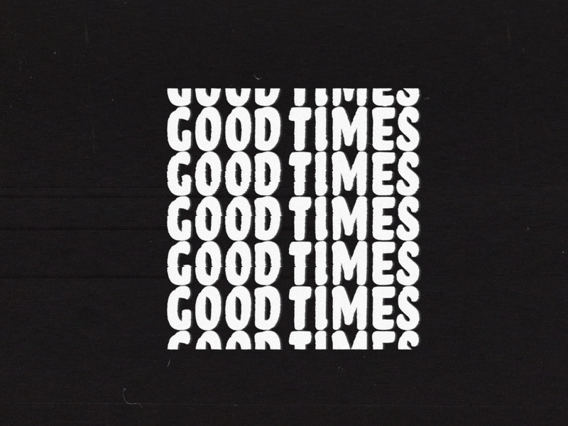 Good Times Always! 3d art artwork augmented covid19 gif logo minimal music retro retrowave shapes smile smiley texture