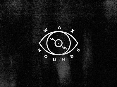 Wax Houds black chiara ceccaioni clean eye logo minimal modern record texture vinyl