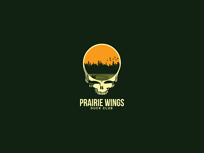 Prairie Wings Duck Club Logo Iteration